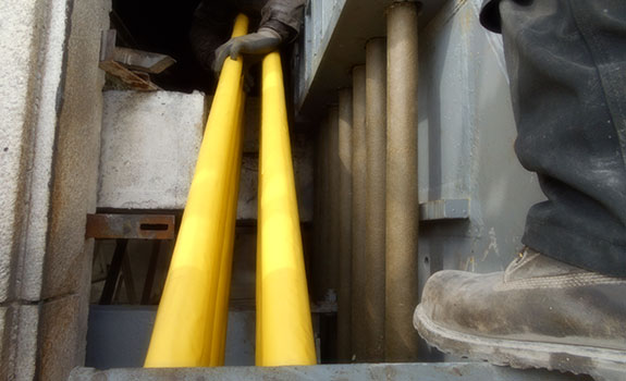 Macalloy bars protected with Denso™ Tape & Denso SA PVC Tape™