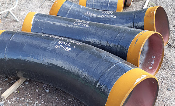 Pipeline bends protected with Denso Protal™ in Hele Park, Devon