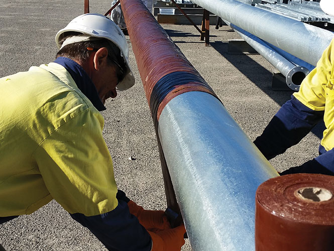 Steelcoat 200 System used on power station pipeline