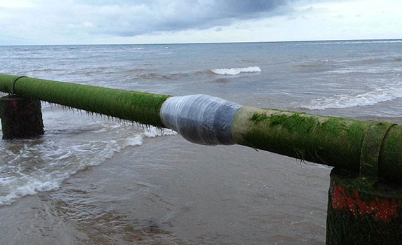SeaShield 80™ & Denso Glass Outerwrap™ System Protects Sea Outfall Pipe
