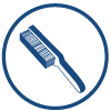 Wire Brush Cleaning Symbol