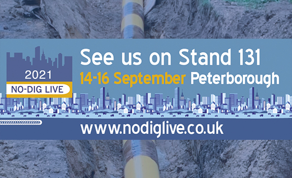 NoDig 14-16 Sept 2021 – We’re exhibiting on stand 131!