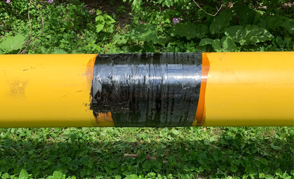 steel-gas-main-with-bituminous-coating