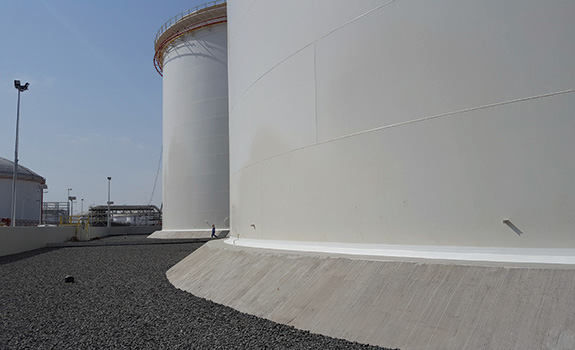 Completion of BPGIC Oil Tank Base Protection Phase 2 using the Denso Steelcoat tank Base Protection System