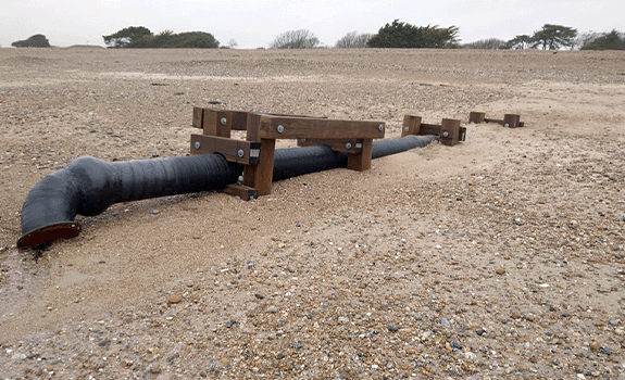 Complete Denso SeaShield 70/80 system outfall pipe protection