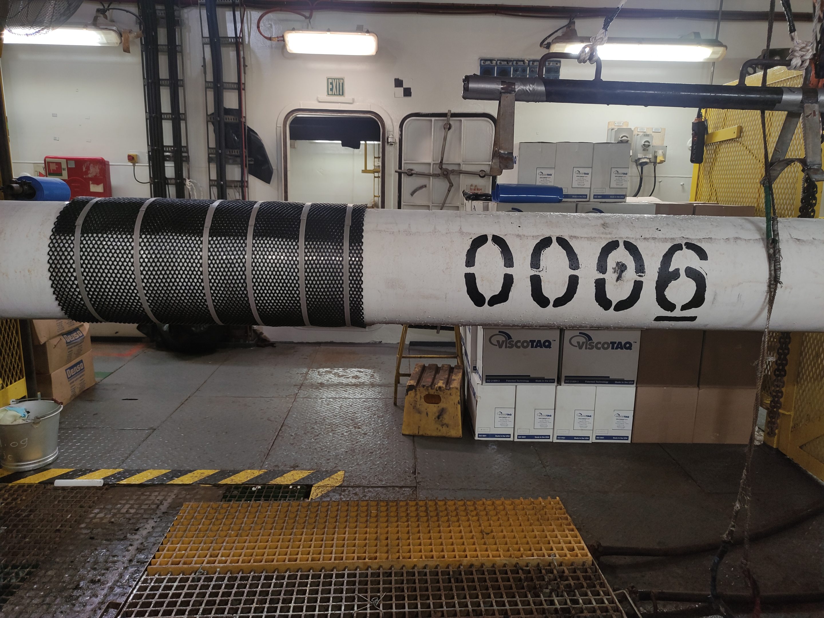 60 km offshore pipeline coated with the Denso Viscotaq Offshore Field Joint Coating System.