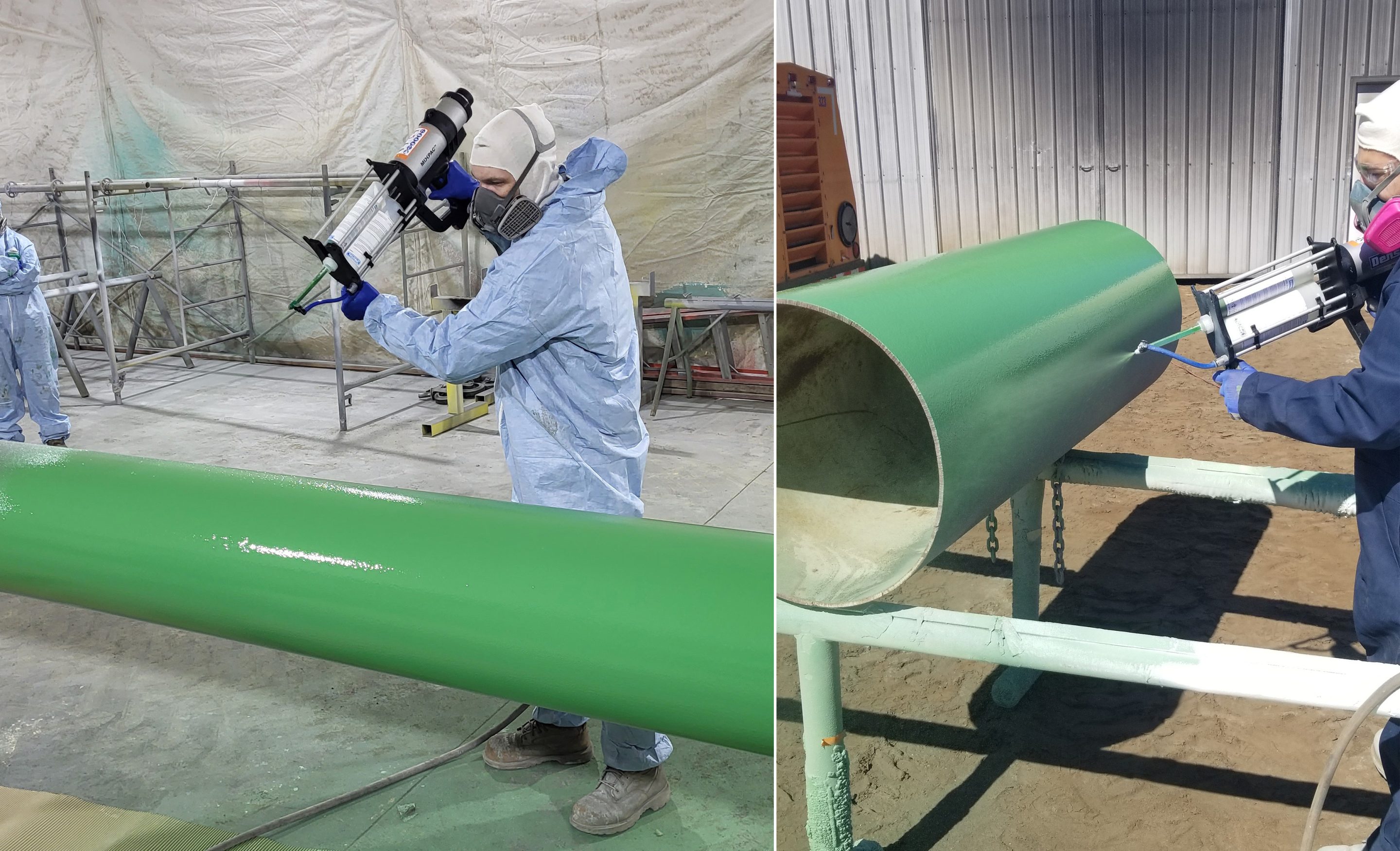 Large diameter (1422mm) 300km onshore pipeline in the GCC coated with Denso Viscotaq